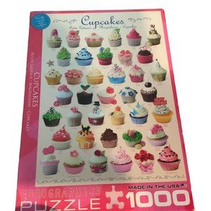 EuroGraphics Cupcake Celebration Puzzle (1000-Piece) Plus Sm Puzzle- Complete